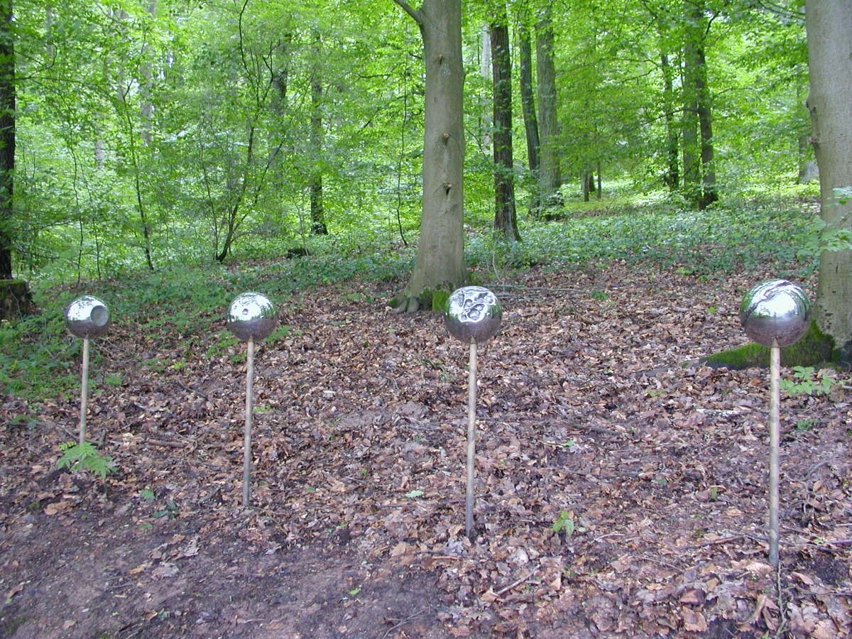 Kunstwerk 06-Narben-auf dem Weg der Besinnung in Bad Kissingen, Künstler Helmut Droll, Foto Brigitte Droll