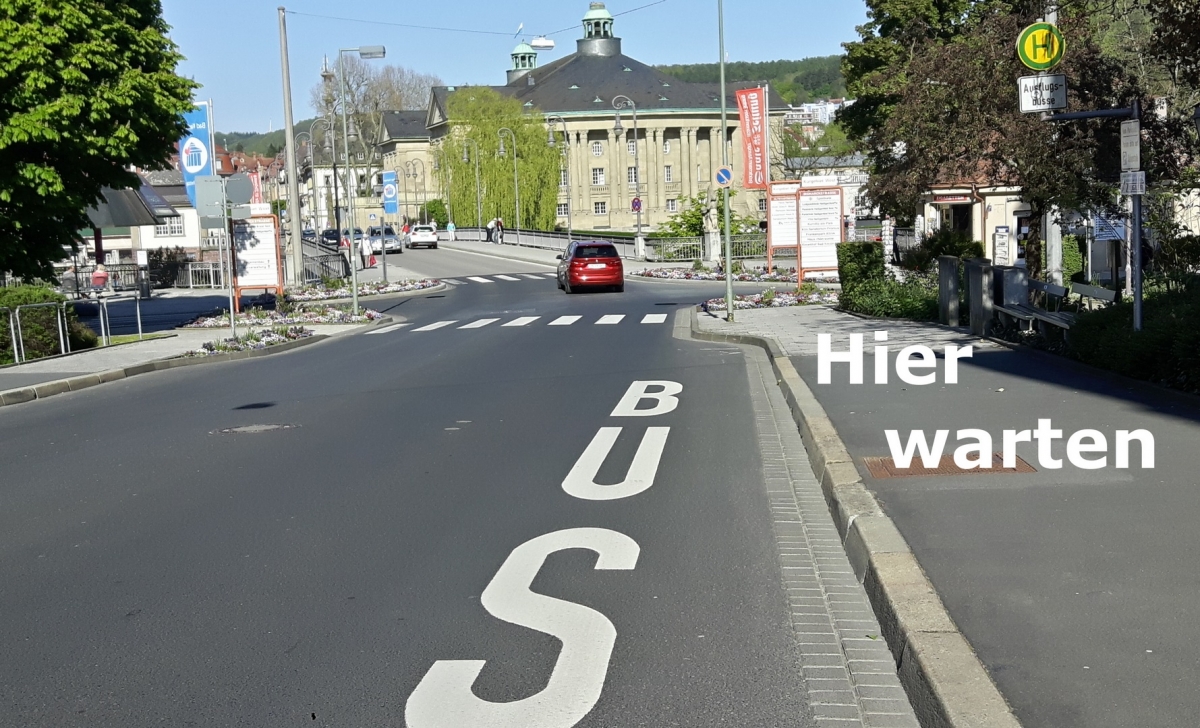 Bushaltestelle Schönbornstraße / Ludwigsbrücke - Foto: Friedrich Mebert