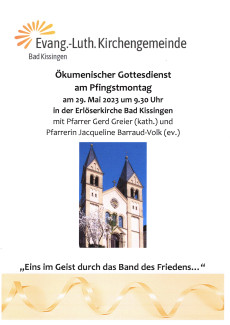 Ökum. Gottesdienst Pfingstsonntag