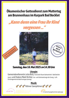 Ökumenischer Gottesdienst zum Muttertag Bad Bocklet